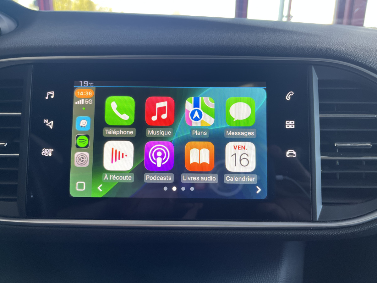 PEUGEOT 308 GTI 1,6 263 PHASE 2 TOIT PANORAMIQUE GPS CAMERA KEYLESS  HIFI DENON REGULATEUR LIMITEUR APPLE CARPLAY DIFFERENTIEL A GLISSEMENT JANTES 19 PARK ASSIST
