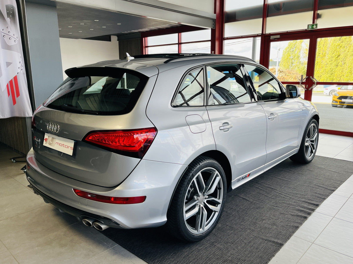 AUDI SQ5 TDI V6 313 QUATTRO BVA8 QUATTRO TOIT PANORAMIQUE  GPS CAMERA KEYLESS HIFI B&O  REGULATEUR  BI-XENON  PACK CARBON  PARK PILOT   DRIVE SELECT JANTE 21 EXCELLENT ETAT