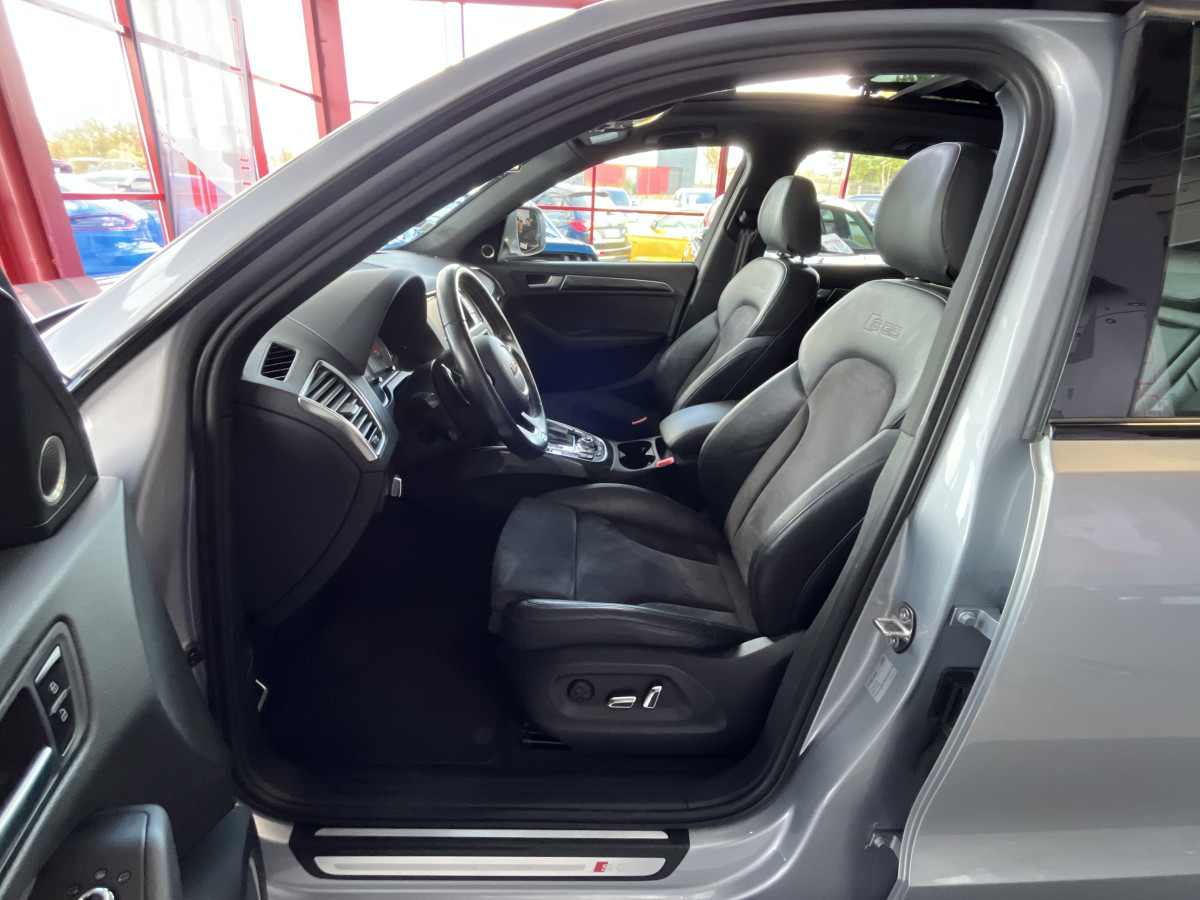AUDI SQ5 TDI V6 313 QUATTRO BVA8 QUATTRO TOIT PANORAMIQUE  GPS CAMERA KEYLESS HIFI B&O  REGULATEUR  BI-XENON  PACK CARBON  PARK PILOT   DRIVE SELECT JANTE 21 EXCELLENT ETAT