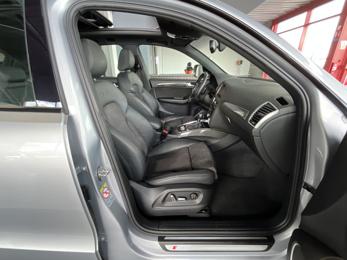 AUDI SQ5 TDI V6 313 QUATTRO BVA8 QUATTRO TOIT PANORAMIQUE  GPS CAMERA KEYLESS HIFI B&O  REGULATEUR  BI-XENON  PACK CARBON  PARK PILOT   DRIVE SELECT JANTE 21 EXCELLENT ETAT