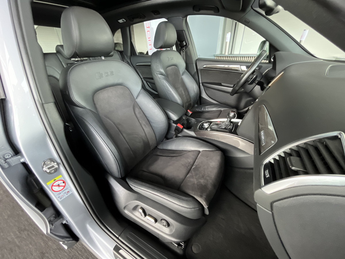 AUDI SQ5 TDI V6 313 QUATTRO BVA8 QUATTRO TOIT PANORAMIQUE  GPS CAMERA KEYLESS HIFI B&O  REGULATEUR  BI-XENON  PACK CARBON  PARK PILOT   DRIVE SELECT JANTE 21 EXCELLENT ETAT