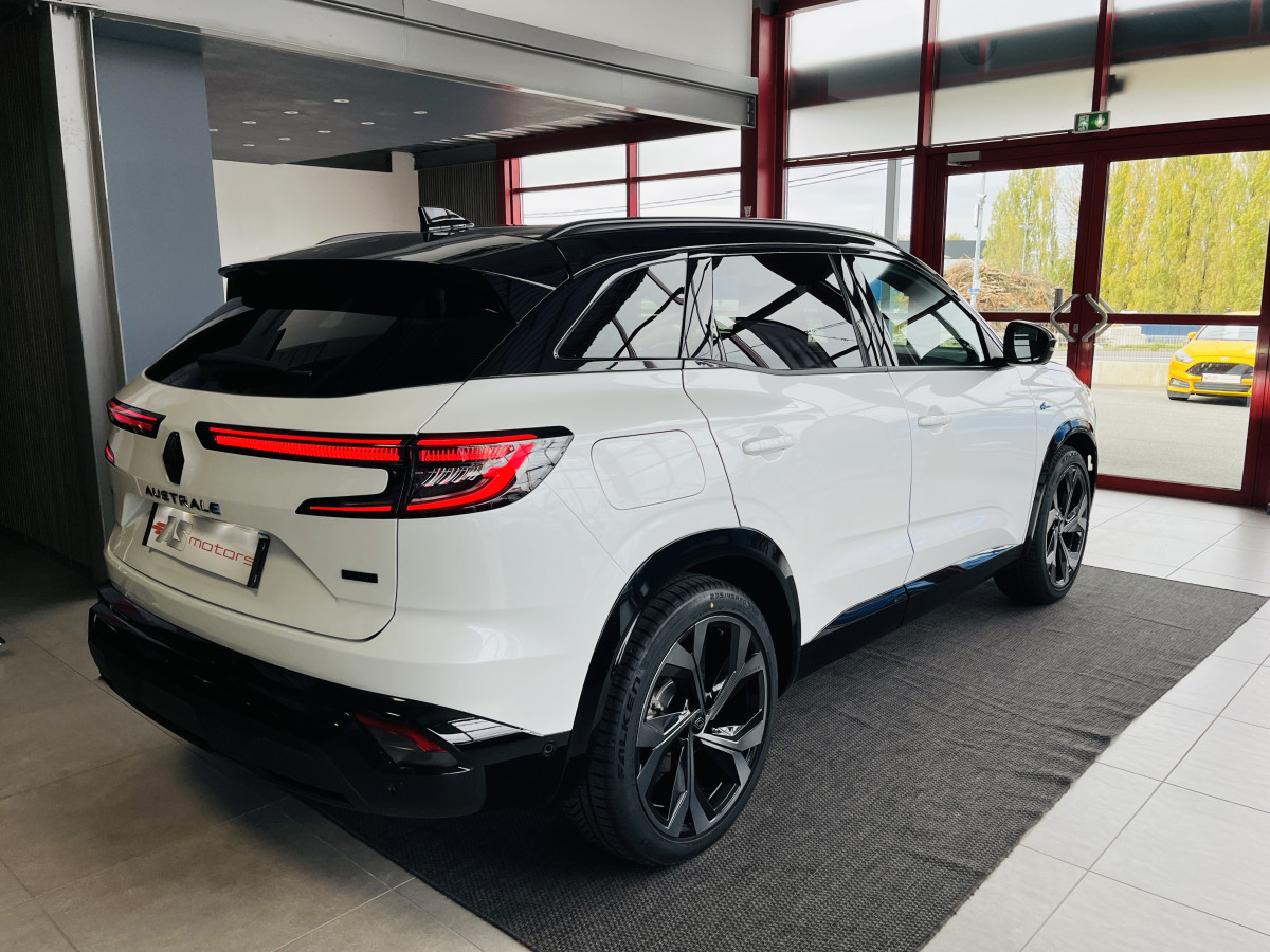 RENAULT AUSTRAL ICONIC ESPRIT ALPINE E-TECH FULL HYBRID 200 ATTELAGE GPS CAMERA 360 KEYLESS APPLE CARPLAY REGULATEUR ADAPTATIF LIMITEUR FULL LED VISION PARK PILOT AV-AR JANTES 20 EXCELLENT ETAT