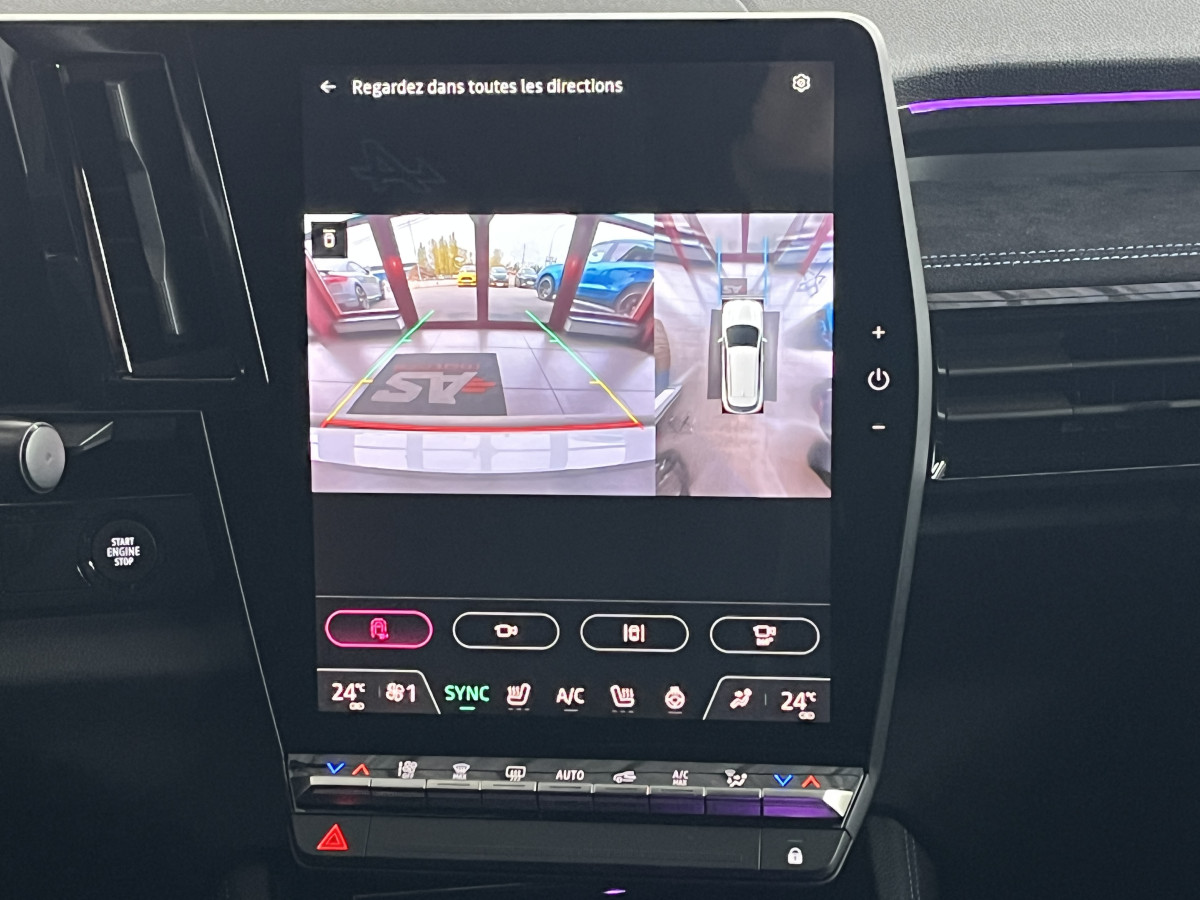 RENAULT AUSTRAL ICONIC ESPRIT ALPINE E-TECH FULL HYBRID 200 ATTELAGE GPS CAMERA 360 KEYLESS APPLE CARPLAY REGULATEUR ADAPTATIF LIMITEUR FULL LED VISION PARK PILOT AV-AR JANTES 20 EXCELLENT ETAT