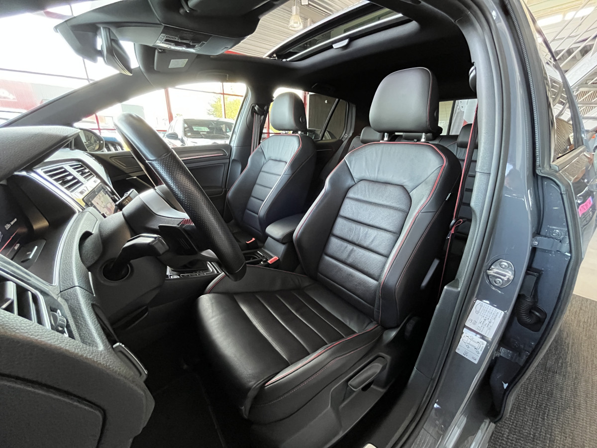 VW GOLF 7 GTI TCR  2,0 TSI 290 DSG7 TOIT PANORAMIQUE OUVRANT  GPS CAMERA  ACC DCC DIGITAL COCKPIT KEYLESS REGULATEUR ADAPTATIF LIMITEUR  FULL LED JANTES 19  EXCELLENT ETAT