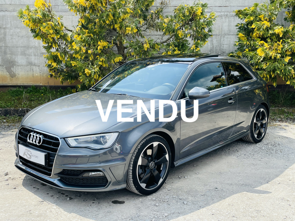 AUDI A3 1,8 TFSI 180 FULL S-LINE TOIT PANORAMIQUE GPS REGULATEUR BANG OLUFSEN JANTES ROTOR