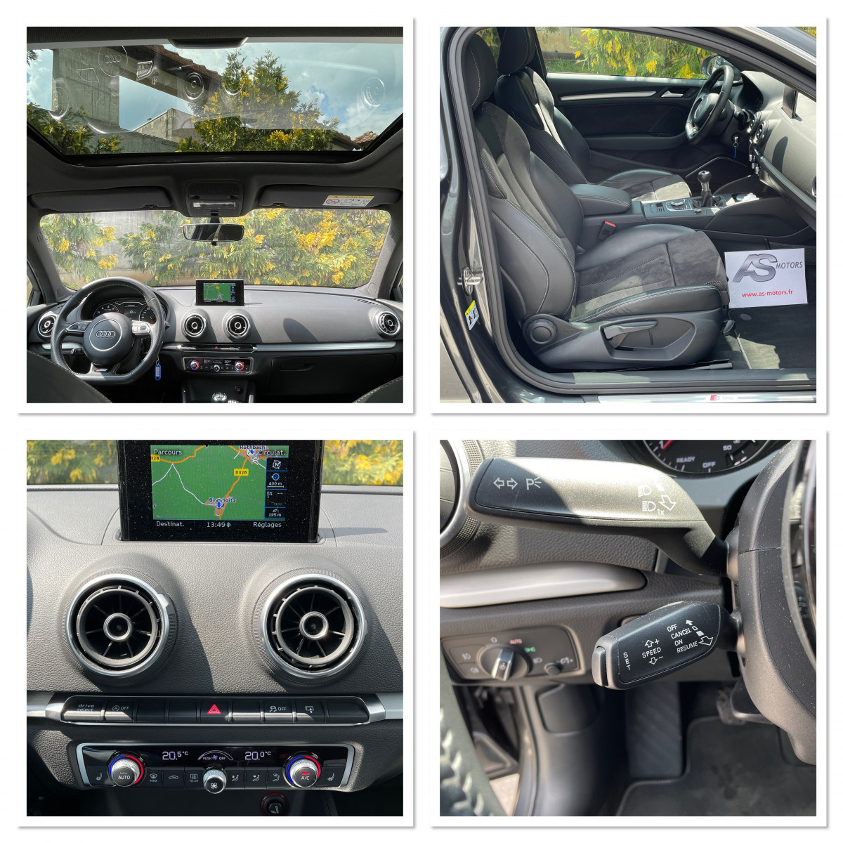 AUDI A3 1,8 TFSI 180 FULL S-LINE TOIT PANORAMIQUE GPS REGULATEUR BANG OLUFSEN JANTES ROTOR