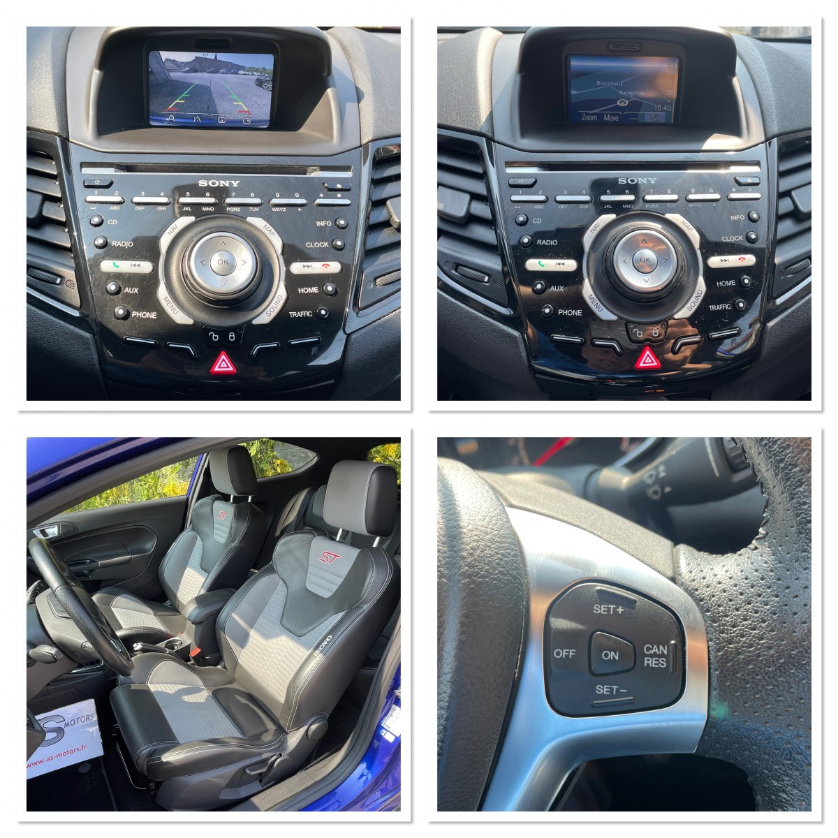 FORD FIESTA ST 1,6 TURBO 182 PACK PERF GPS CAMERA REGULATEUR  BLEU PERFORMANCE