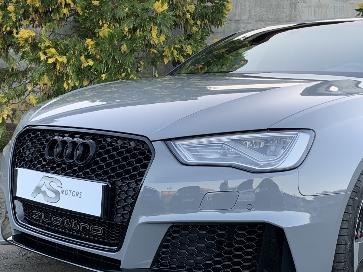 AUDI RS3 SPORTBACK 2,5 TFSI 367 S-TRONIC QUATTRO GRIS NARDO ECHAPPEMENT SPORT RS JANTES ROTOR FEUX FULL LED KEYLESS GO