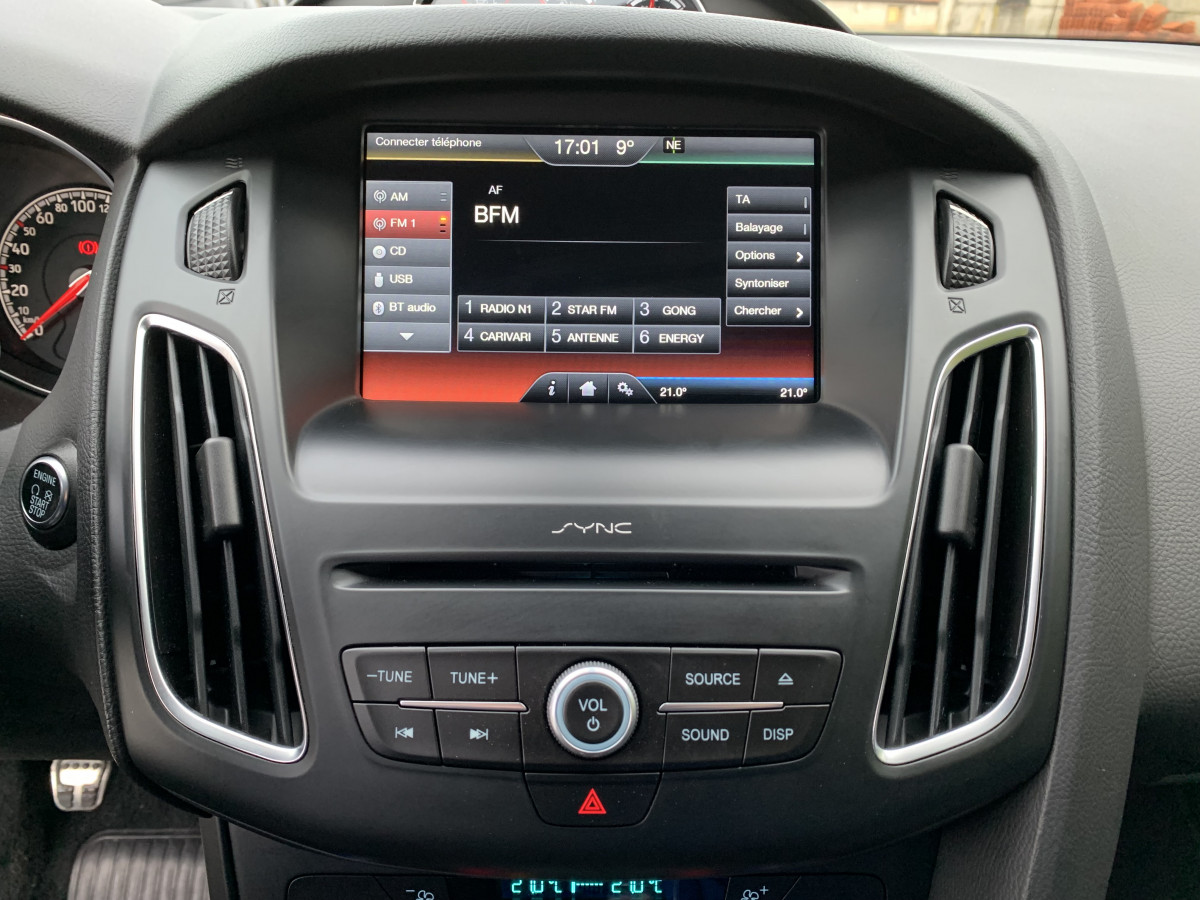 FORD FOCUS ST 2.0 250 GRIS STEALTH CUIR COMPLET RECARO GPS BLUETOOTH HIFI SONY