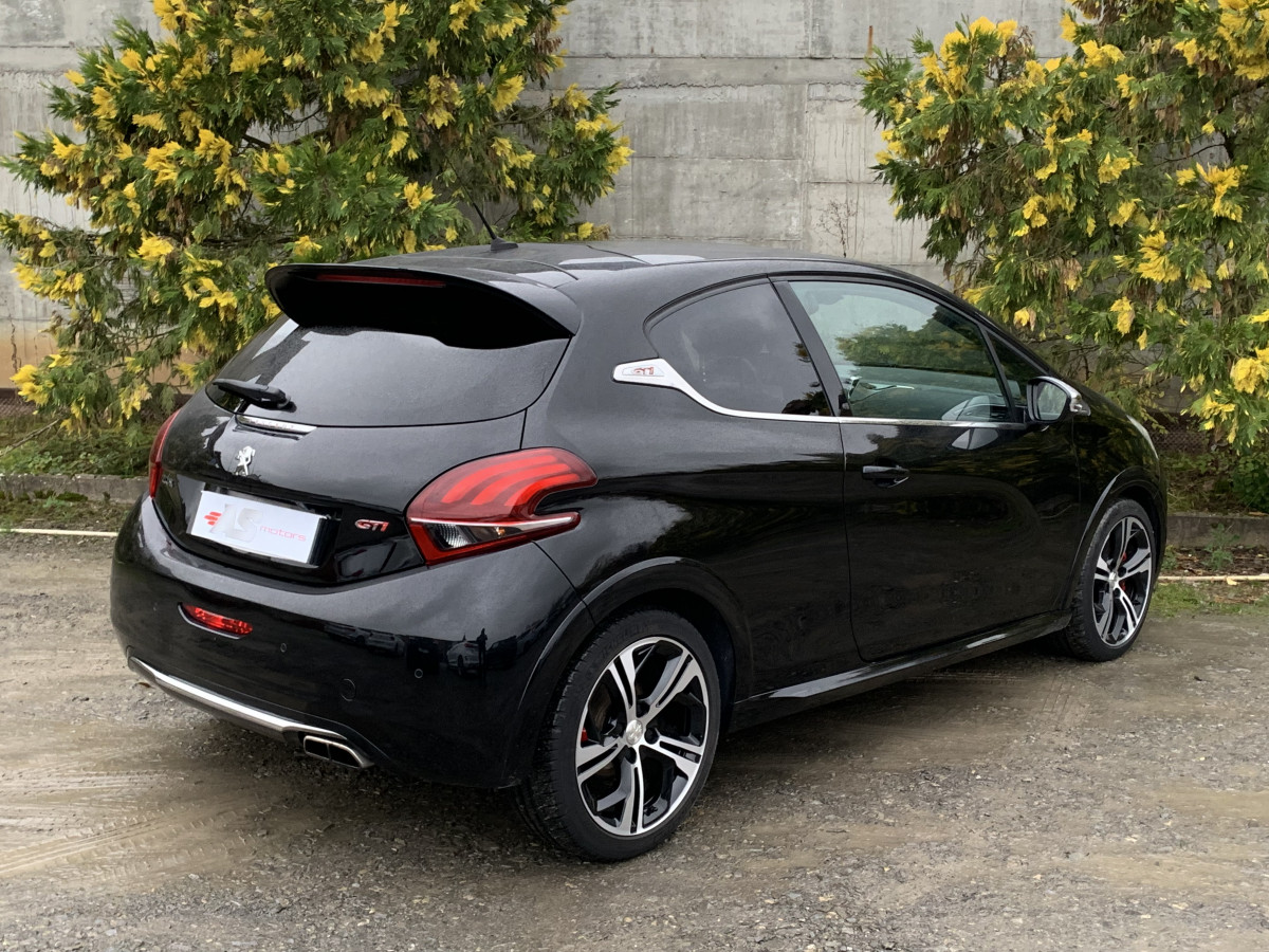 PEUGEOT 208 GTI 1,6 THP 208 CV NOIR TOIT PANORAMIQUE CAMERA HIFI JBL APPLE CAR PLAY GPS BLUETOOTH REGULATEUR