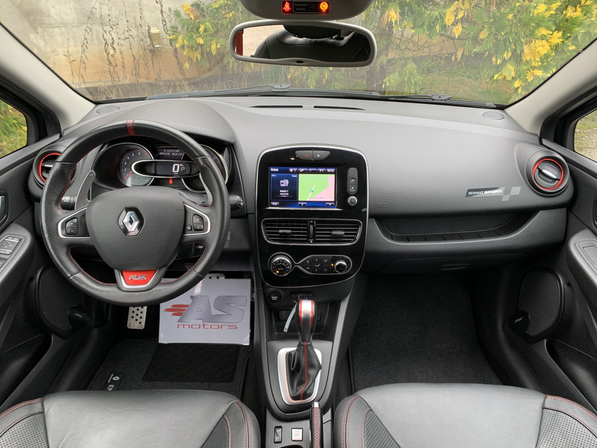 RENAULT CLIO IV RS TROPHY 1,6 220 EDC AKRAPOVIC CAMERA GPS BLUETOOTH REGULATEUR CUIR RS MONITOR BOSE KEYLESS GO