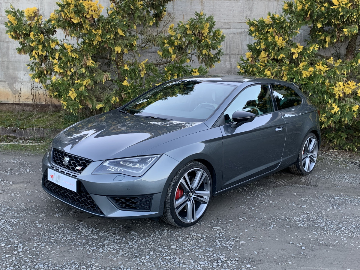 SEAT LEON SC CUPRA TSI 2.0 290 GRIS REGULATEUR GPS DCC BLUETOOTH FEUX LED EXCELLENT ETAT