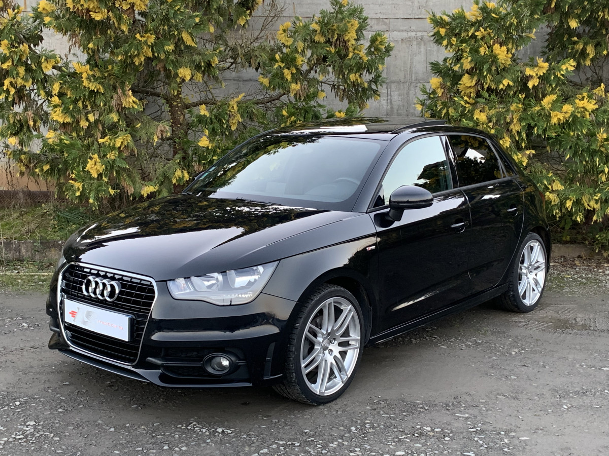 AUDI A1 SPORTBACK 1.4 TFSI 122 CV PACK S-LINE NOIR TOIT OUVRANT PANORAMIQUE BLUETOOTH JANTES 18