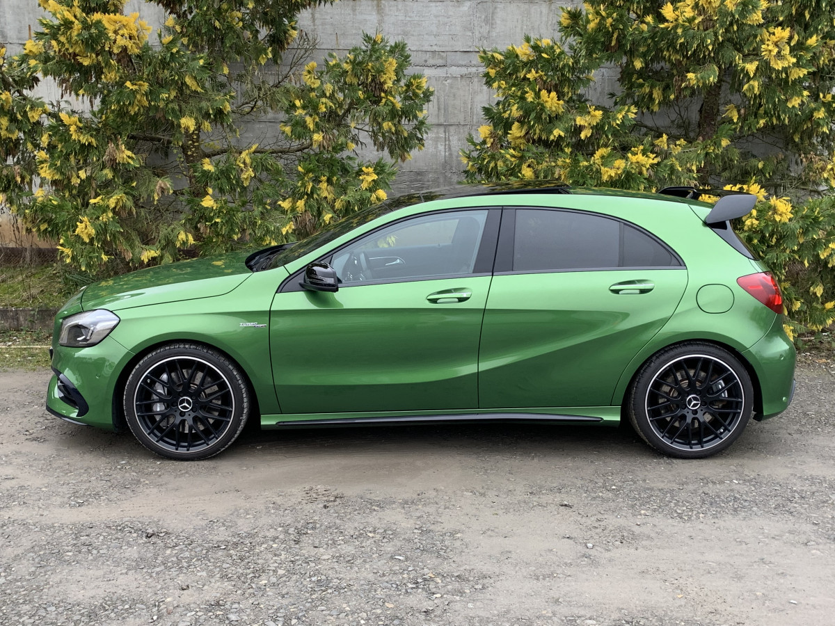 MERCEDES A45 AMG 381 CV PHASE II 4MATIC SPEEDSHIFT-DCT7 PACK PERFORMANCE TOIT OUVRANT PANORAMIQUE ECHAPPEMENT SPORT KEYLESS GO