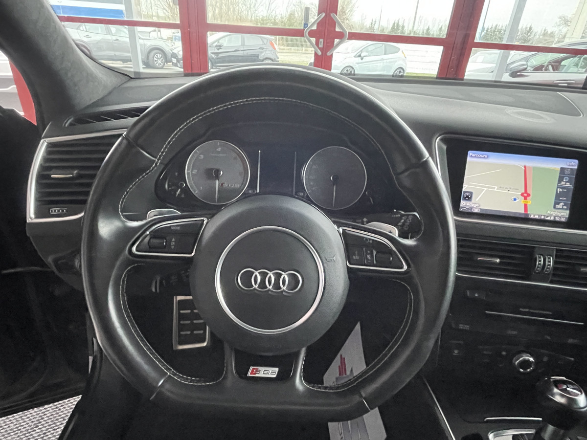 AUDI SQ5 3,0 V6 TDI 313 CV QUATTRO NOIR JANTES 21 GPS BLUETOOTH CAMERA INSERT CARBONE AUDI DRIVE SELECT REGULATEUR