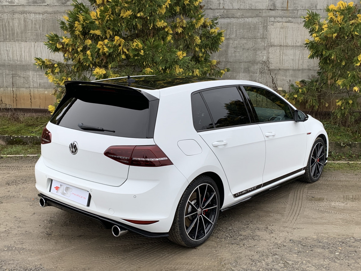 VOLKSWAGEN GOLF VII GTI CLUBSPORT 2.0 265 CV BLANCHE 5 PORTES DCC DYNAUDIO CAMERA SIEGES BAQUETS