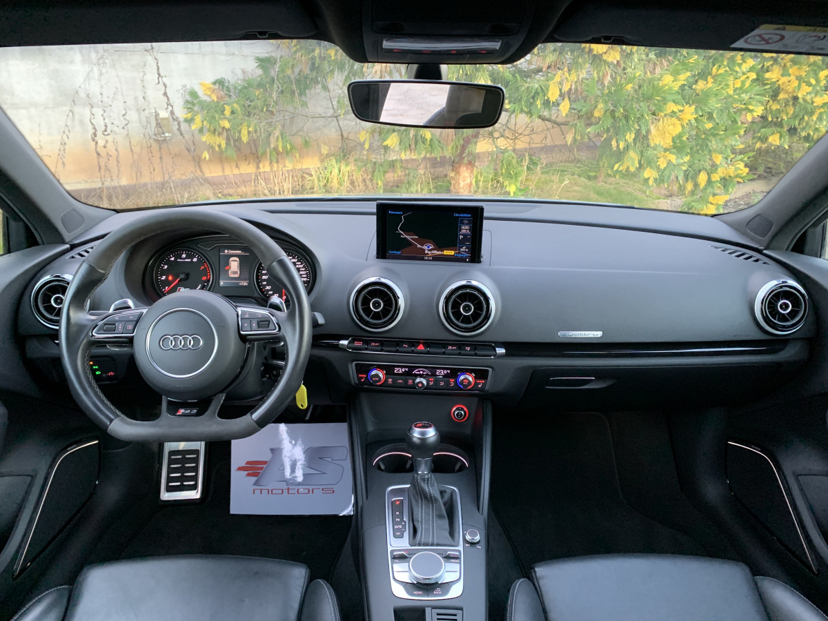 AUDI RS3 SPORTBACK 2,5 TFSI 367 S-TRONIC QUATTRO GRIS NARDO ECHAPPEMENT SPORT RS HIFI B&0 GPS BLUETOOTH SIEGES SPORT CAPITONE JANTES ROTOR FEUX FULL LED CAMERA