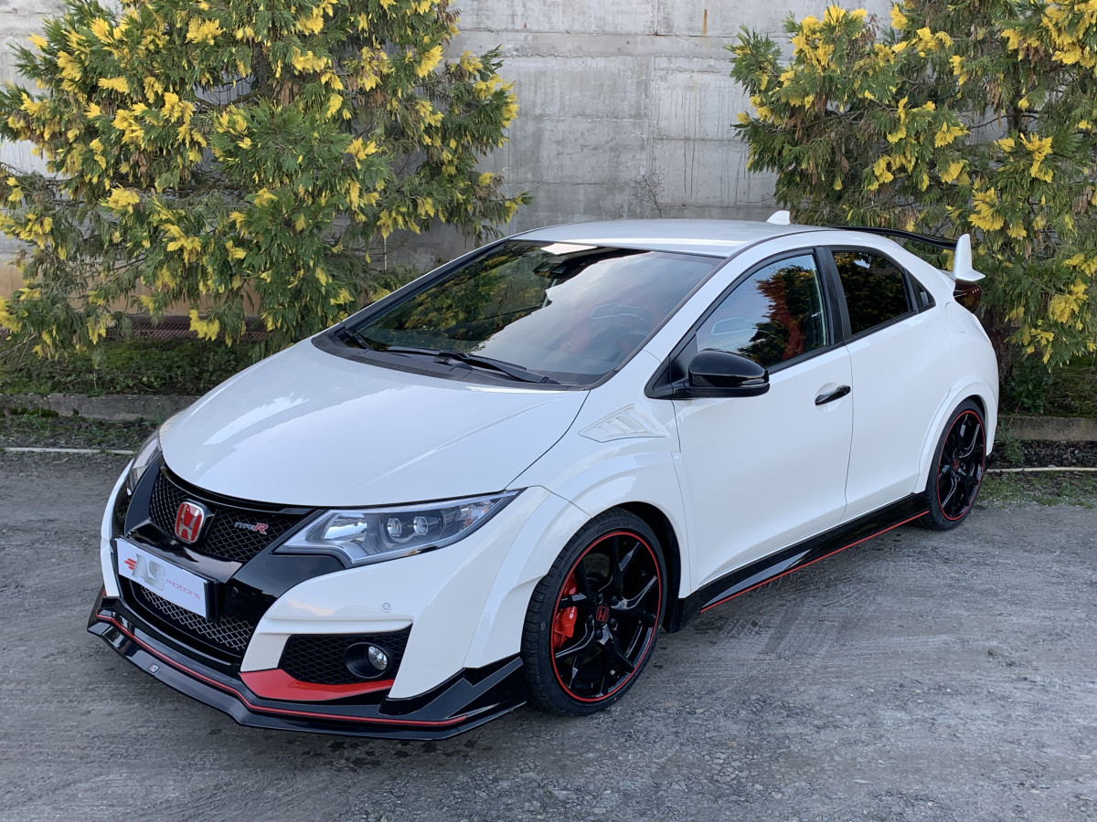 HONDA CIVIC 2,0 I-VTEC 310 TYPE R GT BLANC NUMEROTÉ R-OO876 CAMERA GPS BLUETOOTH REGULATEUR KEYLESS GO ECHAPPEMENT MILLTEK