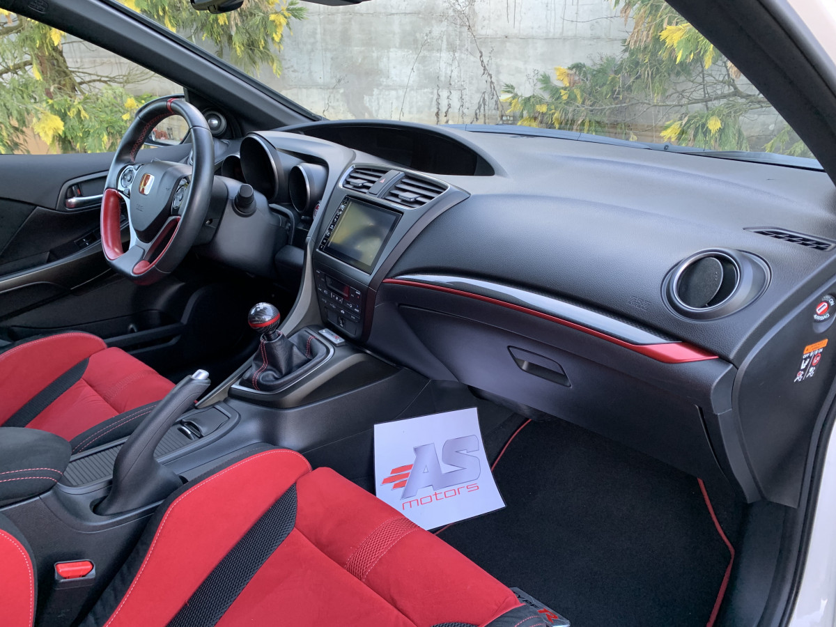 HONDA CIVIC 2,0 I-VTEC 310 TYPE R GT BLANC NUMEROTÉ R-OO876 CAMERA GPS BLUETOOTH REGULATEUR KEYLESS GO ECHAPPEMENT MILLTEK