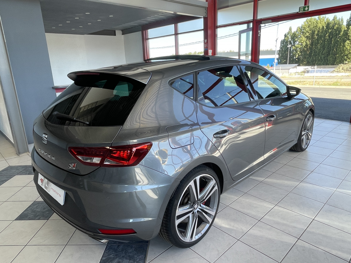 SEAT LEON  2,0 TSI CUPRA 280 DSG6 GPS REGULATEUR TOIT PANO FULL LED  DANS UN EXCELLENT ETAT