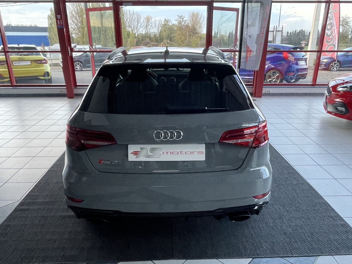 AUDI A3 RS3 SPORTBACK 2,5 TFSI 400 QUATTRO S-TRONIC 7 GPS REGULATEUR DIGITAL COCKPIT SIEGES RS FULL LED HIFI B&O ECHAPPEMENT RS