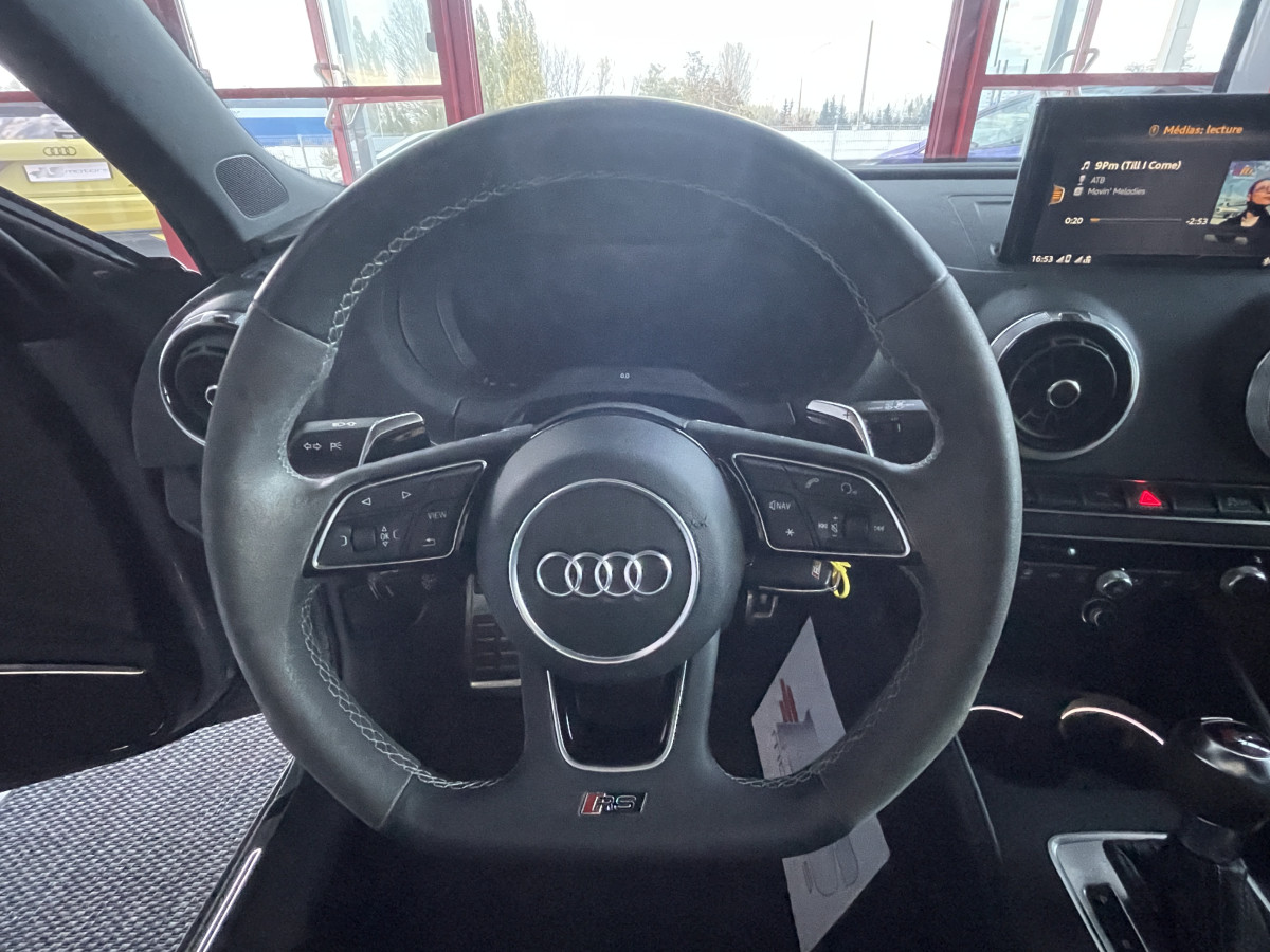 AUDI A3 RS3 SPORTBACK 2,5 TFSI 400 QUATTRO S-TRONIC 7 GPS REGULATEUR DIGITAL COCKPIT SIEGES RS FULL LED HIFI B&O ECHAPPEMENT RS