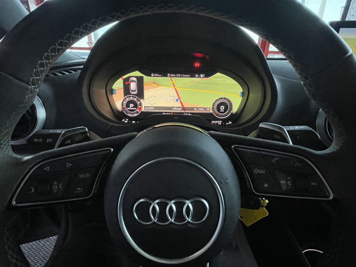 AUDI A3 RS3 SPORTBACK 2,5 TFSI 400 QUATTRO S-TRONIC 7 GPS REGULATEUR DIGITAL COCKPIT SIEGES RS FULL LED HIFI B&O ECHAPPEMENT RS