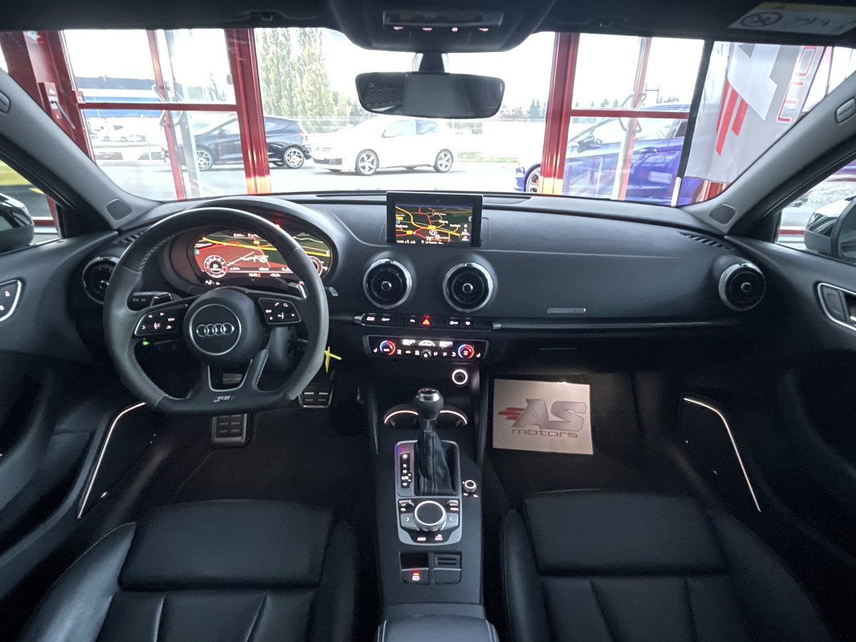 AUDI A3 RS3 SPORTBACK 2,5 TFSI 400 QUATTRO S-TRONIC 7 GPS REGULATEUR DIGITAL COCKPIT SIEGES RS FULL LED HIFI B&O ECHAPPEMENT RS