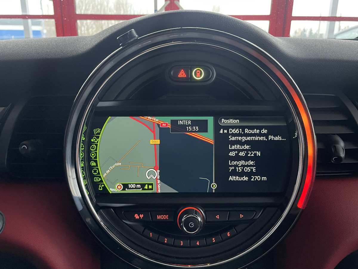 MINI COOPER S 2,0 192 GPS TOIT PANORAMIQUE. KEYLESS REGULATEUR ETAT NEUF