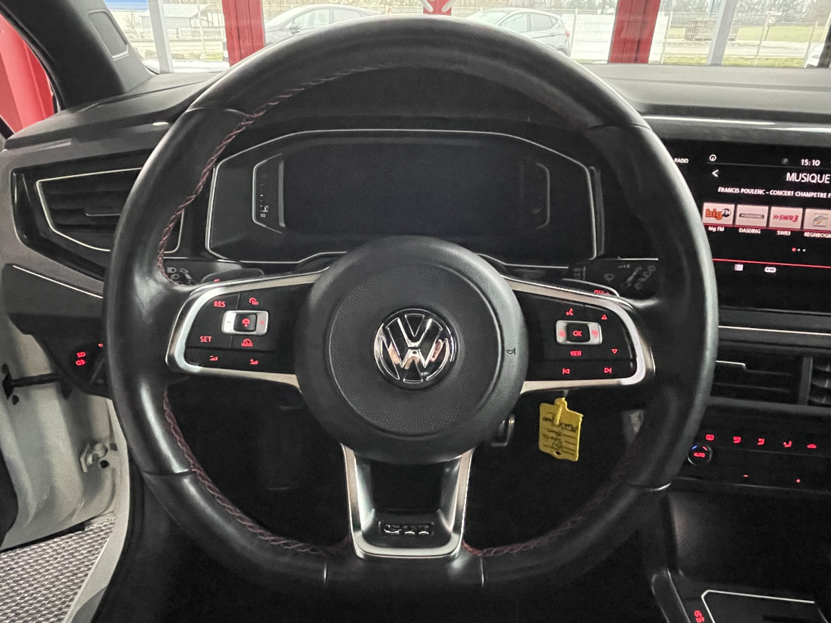 VOLSWAGEN POLO GTI 2,0 TSI 200 DSG6 GPS ACC DIGITAL COCKPIT DMS FULL LED JANTE BRESCIA 18 ETAT NEUF