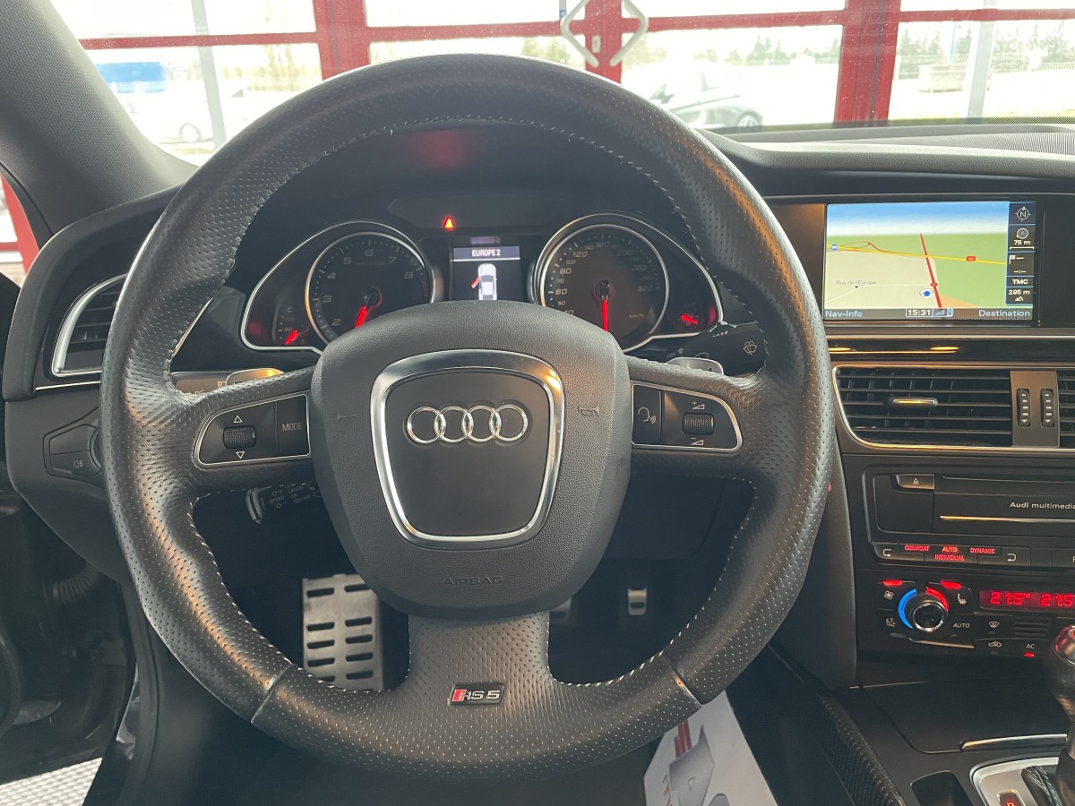 AUDI RS5 4,2 V8 FSI 450 QUATTRO S TRONIC 7 TOIT OUVRANT GPS BANG & OLUFSEN REGULATEUR ETAT COLLECTOR