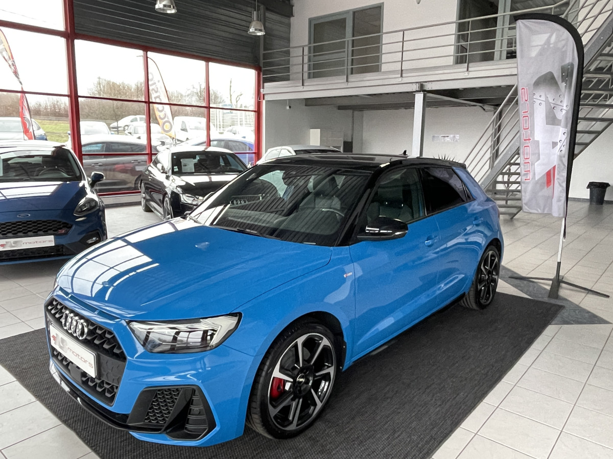 AUDI A1 SPORTBACK  40 TFSI 200  FULL S-LINE DSG6 GPS KEYLESS ACC  DRIVE SELECT BLEU TURBO ETAT NEUF