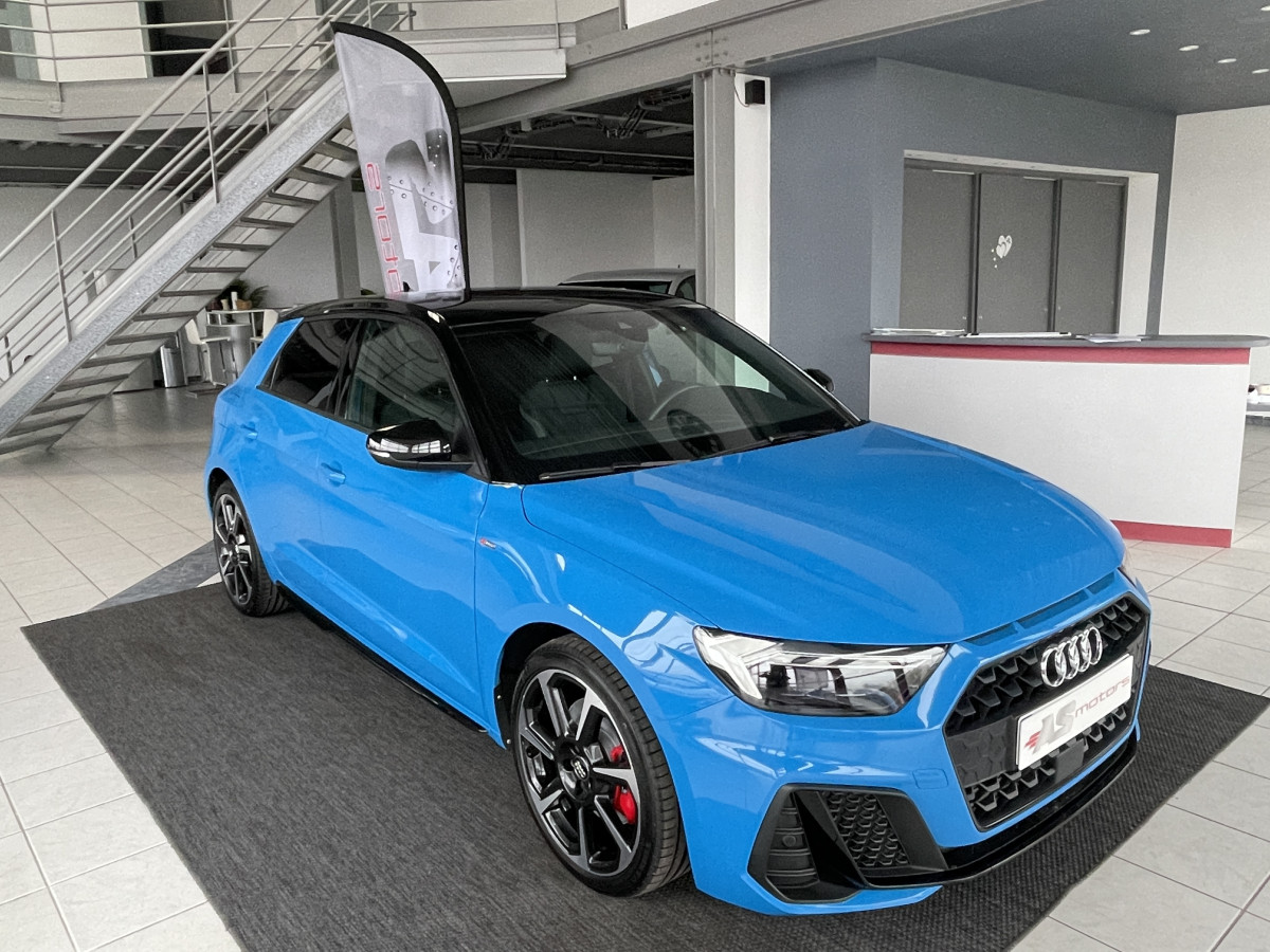 AUDI A1 SPORTBACK  40 TFSI 200  FULL S-LINE DSG6 GPS KEYLESS ACC  DRIVE SELECT BLEU TURBO ETAT NEUF