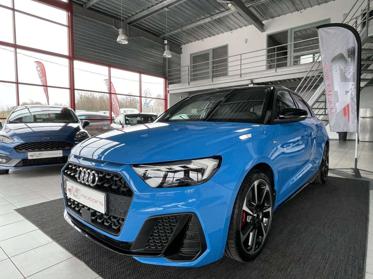 AUDI A1 SPORTBACK  40 TFSI 200  FULL S-LINE DSG6 GPS KEYLESS ACC  DRIVE SELECT BLEU TURBO ETAT NEUF