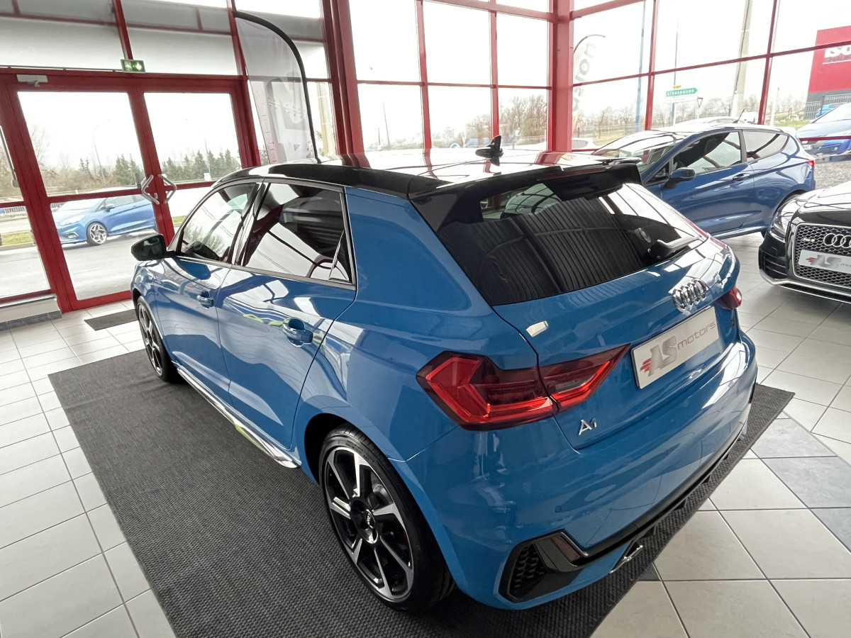 AUDI A1 SPORTBACK  40 TFSI 200  FULL S-LINE DSG6 GPS KEYLESS ACC  DRIVE SELECT BLEU TURBO ETAT NEUF