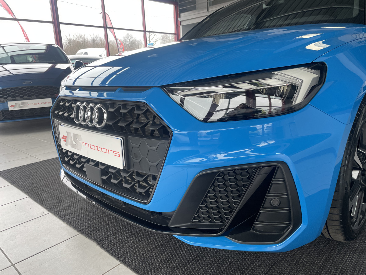 AUDI A1 SPORTBACK  40 TFSI 200  FULL S-LINE DSG6 GPS KEYLESS ACC  DRIVE SELECT BLEU TURBO ETAT NEUF