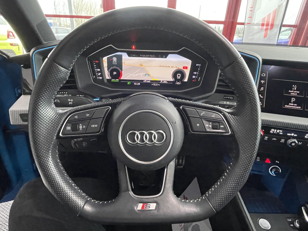 AUDI A1 SPORTBACK  40 TFSI 200  FULL S-LINE DSG6 GPS KEYLESS ACC  DRIVE SELECT BLEU TURBO ETAT NEUF