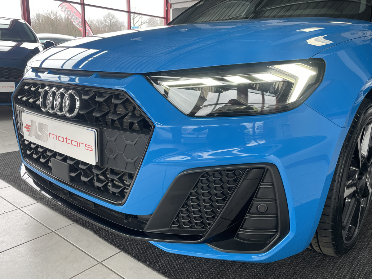 AUDI A1 SPORTBACK  40 TFSI 200  FULL S-LINE DSG6 GPS KEYLESS ACC  DRIVE SELECT BLEU TURBO ETAT NEUF