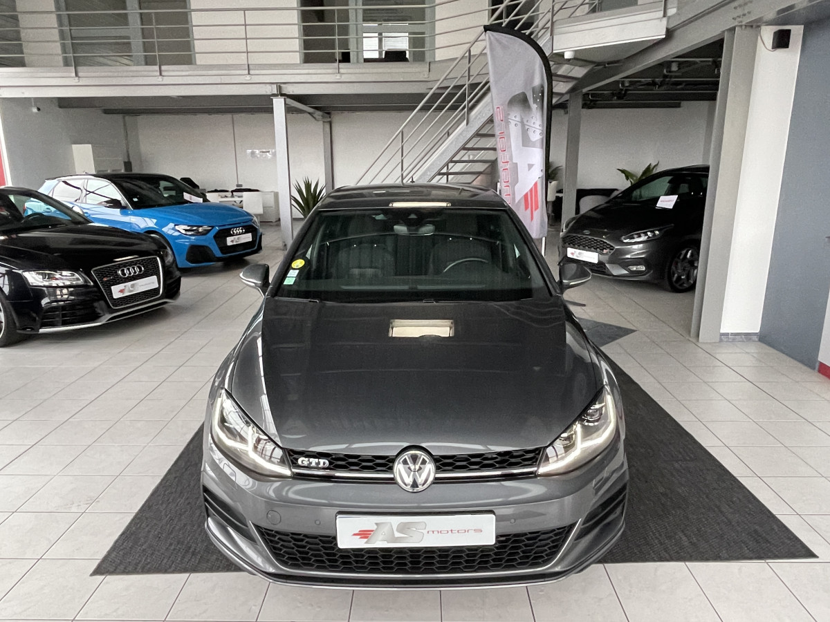 VOLKSWAGEN GOLF 7 GTD 2,0 TDI 184 DSG FACELIFT GPS ACC PARK PILOT PALETTES AU VOLANT FULL LED  EXCELLENT ETAT