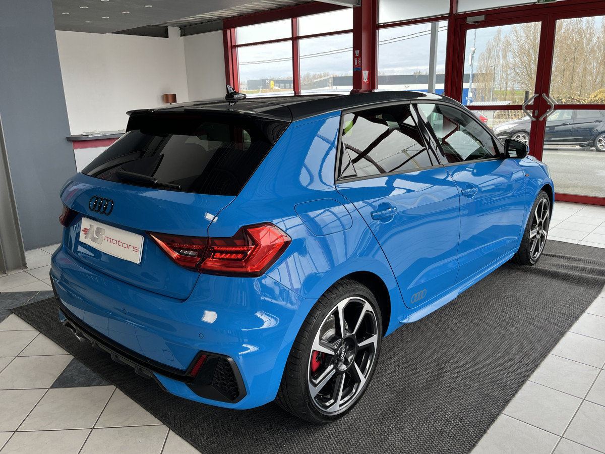 AUDI A1 SPORTBACK  40 TFSI 200  FULL S-LINE DSG6 GPS KEYLESS ACC DIGITAL COCKPIT  DRIVE SELECT BLEU TURBO ETAT NEUF