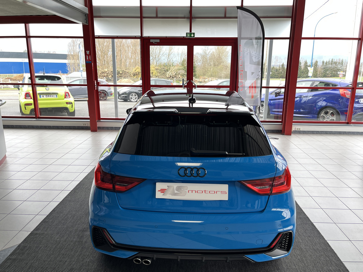 AUDI A1 SPORTBACK  40 TFSI 200  FULL S-LINE DSG6 GPS KEYLESS ACC DIGITAL COCKPIT  DRIVE SELECT BLEU TURBO ETAT NEUF