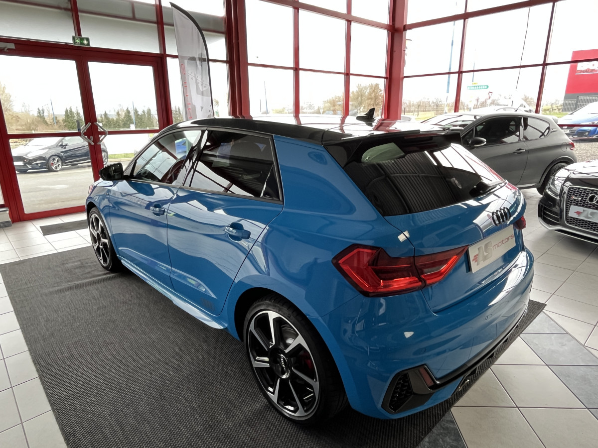 AUDI A1 SPORTBACK  40 TFSI 200  FULL S-LINE DSG6 GPS KEYLESS ACC DIGITAL COCKPIT  DRIVE SELECT BLEU TURBO ETAT NEUF