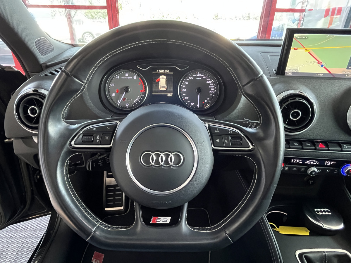 AUDI S3 SPORTBACK 2,0 TFSI 300  GPS ACC  TOIT PANORAMIQUE  KEYLESS REGULATEUR SIEGES SPORT RS  FEUX FULL LED DRIVE SELECT PARK PILOT EXCELLENT ETAT