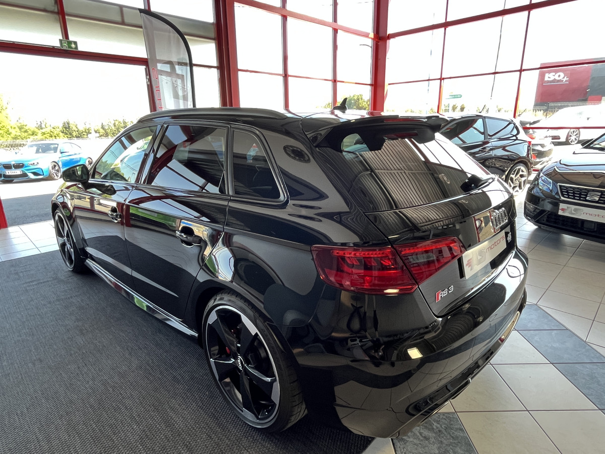 AUDI RS3 SPORTBACK 2,5 TFSI 367 S-TRONIC 7 QUATTRO GPS CAMERA SIEGES RS HIFI B&O ECHAPPEMENT RS KEYLESS REGULATEUR ETAT NEUF