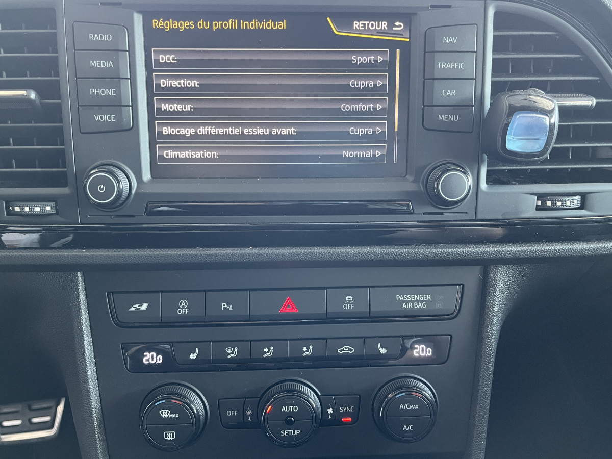 SEAT LEON SC 2,0 TSI CUPRA 290 DSG6 GPS REGULATEUR DCC SEAT SOUND BLUETOOTH