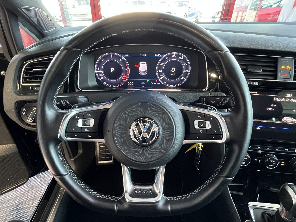 VOLKSWAGEN GOLF  7 GTD 2,0 184 DSG7  TOIT PANO GPS ACC DCC CAMERA APPLE CARPLAY JANTE BRESCIA FEUX FULL LED DIGITAL COCKPIT