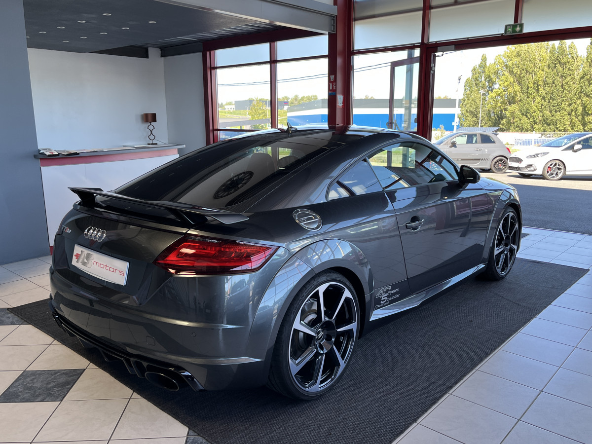 AUDI TTRS 2,5 TFSI 400 QUATTRO S-TRONIC 7 GPS CAMERA REGULATEUR FULL LED DIGITAL COCKPIT  KEYLESS ECHAPPEMENT RS PACK CARBON HIFI B&O SIEGES RS ETAT NEUF