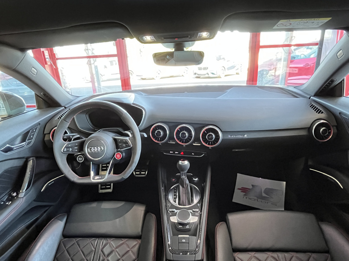 AUDI TTRS 2,5 TFSI 400 QUATTRO S-TRONIC 7 GPS CAMERA REGULATEUR FULL LED DIGITAL COCKPIT  KEYLESS ECHAPPEMENT RS PACK CARBON HIFI B&O SIEGES RS ETAT NEUF