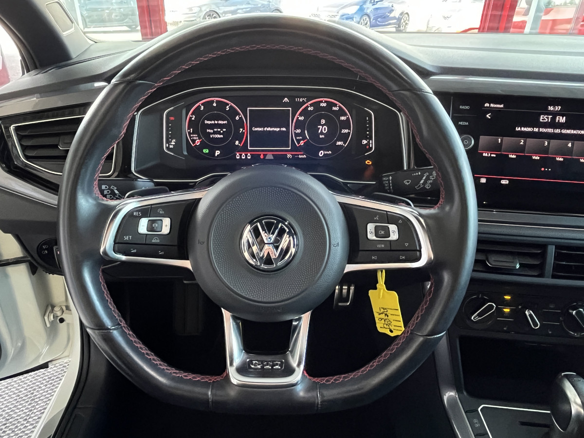 VOLKSWAGEN  POLO 2,0 TSI 200 DSG6  ACC DMS PARK PILOT  APPLE CARPLAY DIGITAL COCKPIT JANTES BRESCIA FULL LED ETAT NEUF