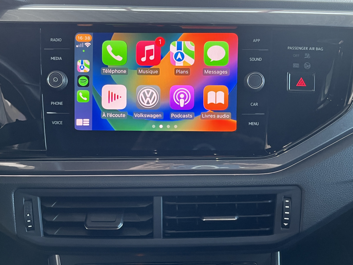 VOLKSWAGEN  POLO 2,0 TSI 200 DSG6  ACC DMS PARK PILOT  APPLE CARPLAY DIGITAL COCKPIT JANTES BRESCIA FULL LED ETAT NEUF